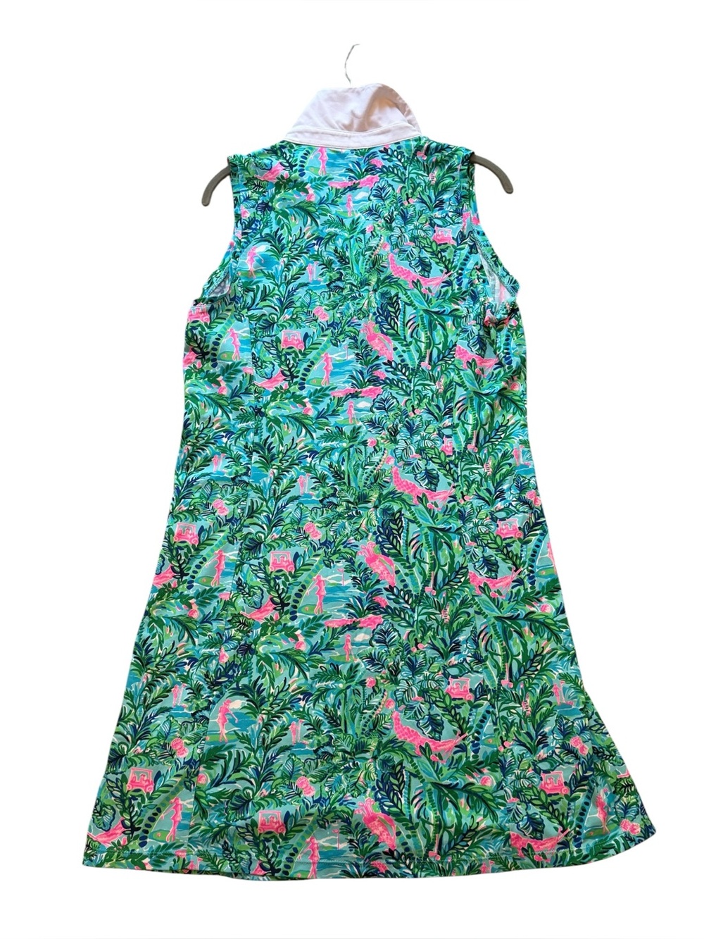 Lilly Pulitzer Silvia Par Quarter Zip Women's Sleeveless Golf Dress - Picture 3 of 14
